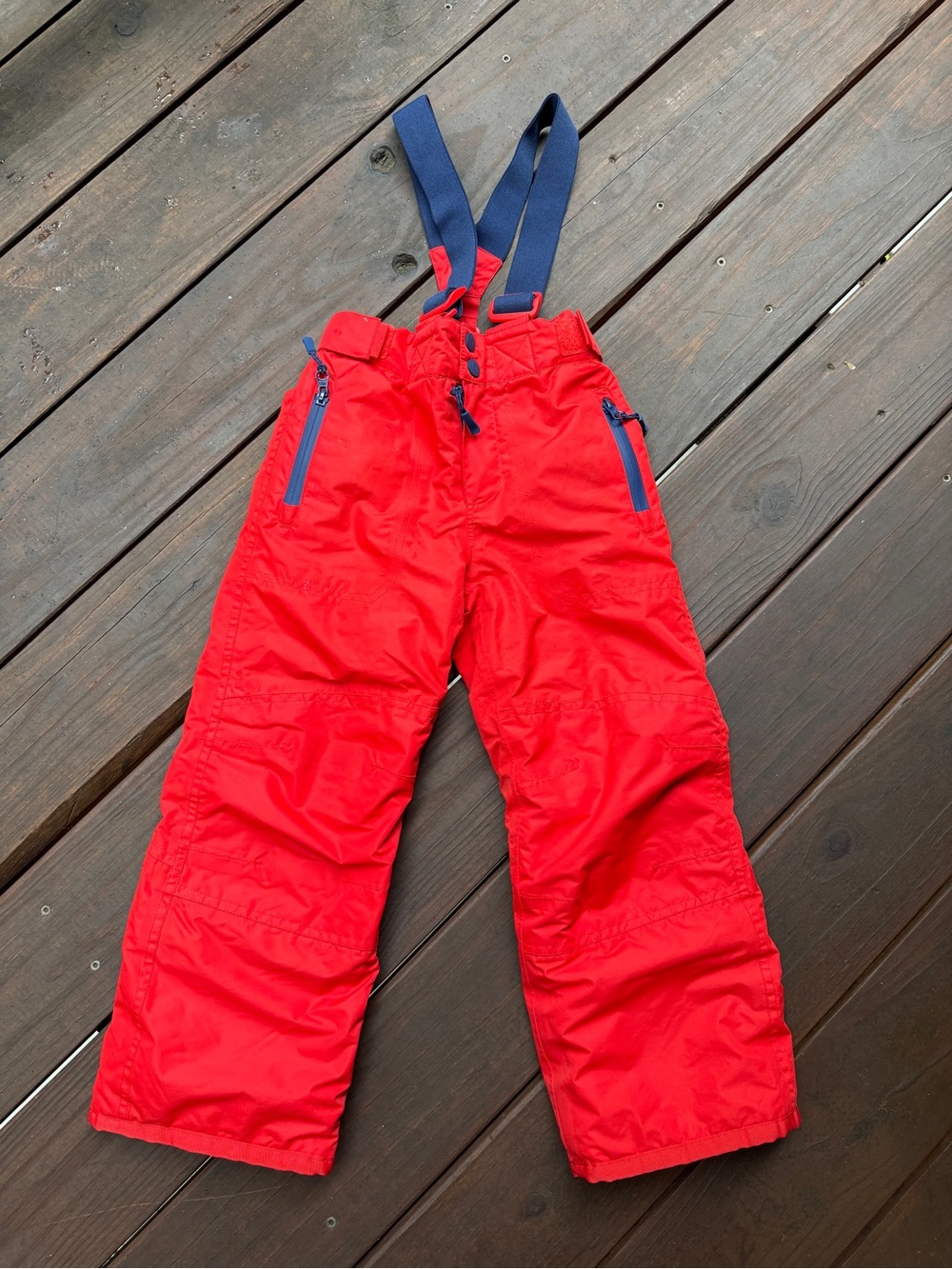 Boden - Reddish Orange Ski Bib Pants